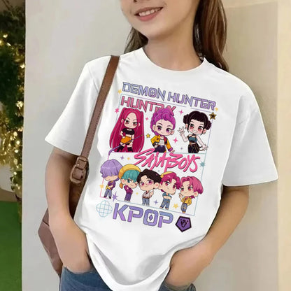 Dívčí oversized triko Demon Hunters