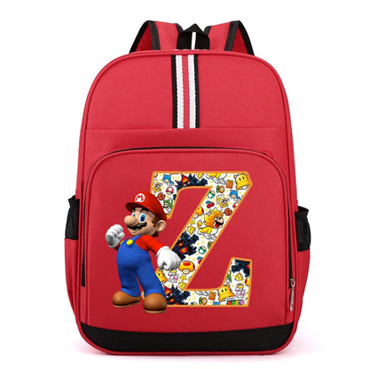 Školní batoh Super Mario s písmenem