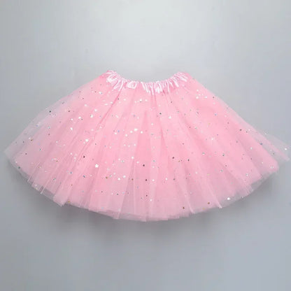 Dívčí tutu sukně se třpytem