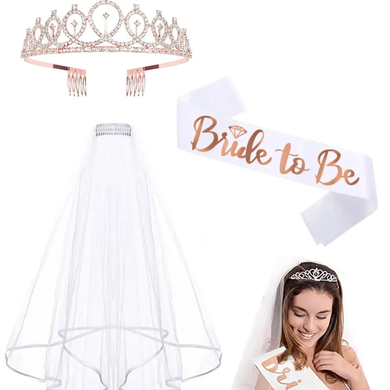 Závoj a doplňky Bride to Be