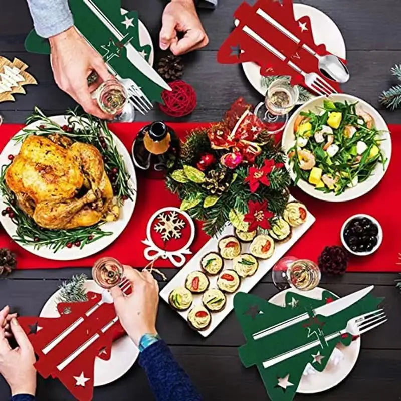 Dekorace na příbory Stromeček