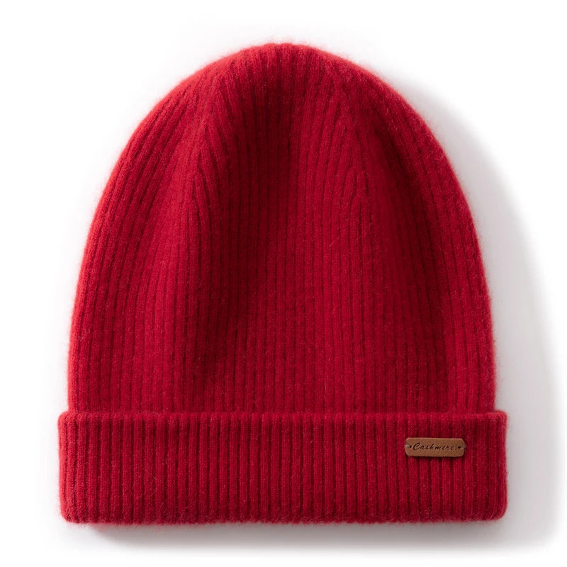 Dámská beanie 100 % kašmír