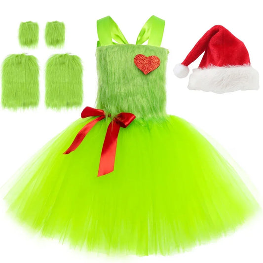 Dívčí šaty Grinch