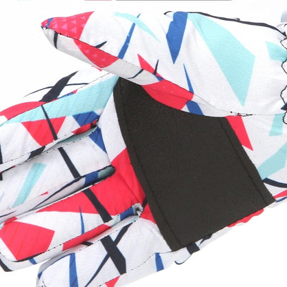 Dětské lyžařské rukavice se vzorem