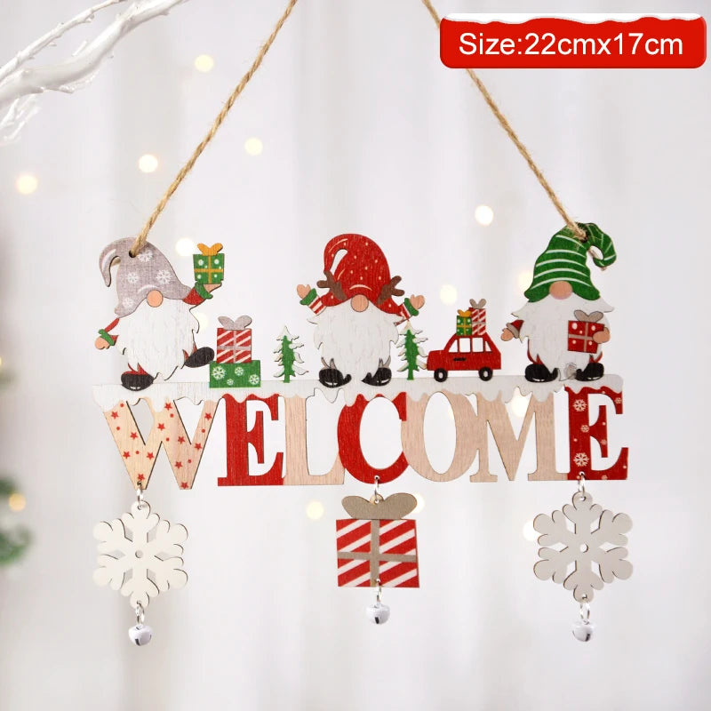 Vánoční visící Welcome