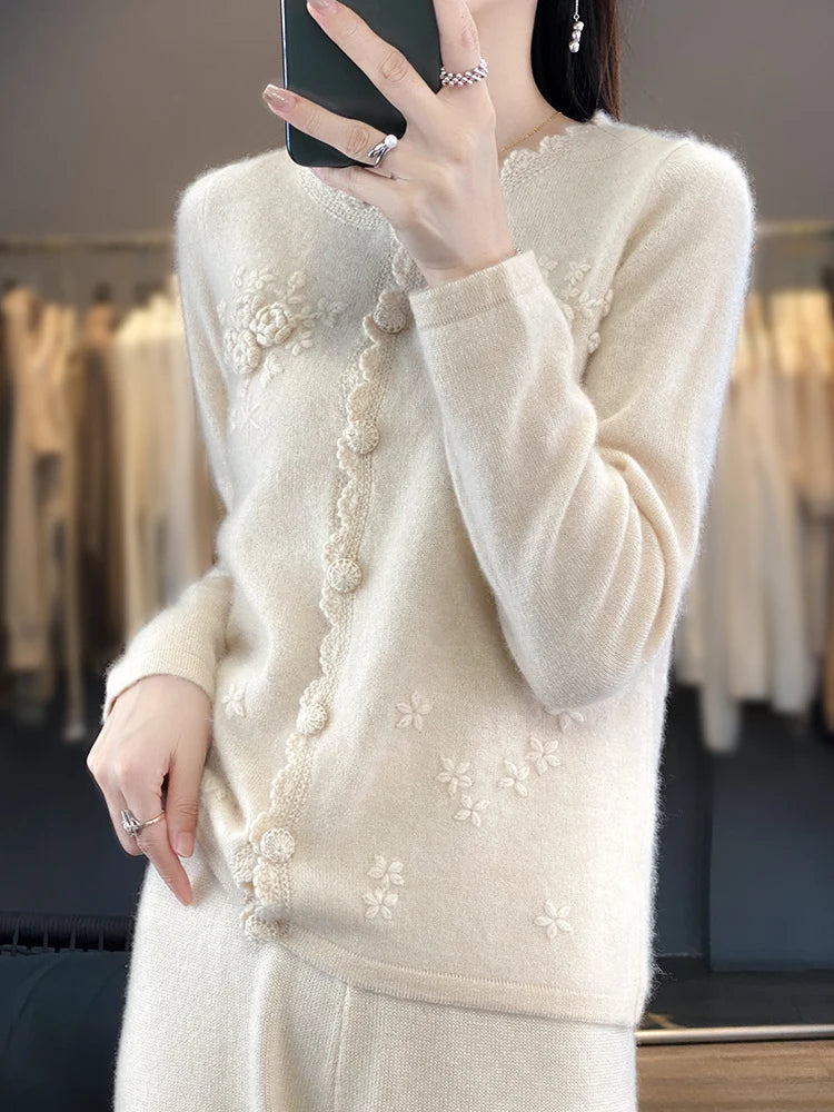 Dámský kardigan 100 % merino vlna