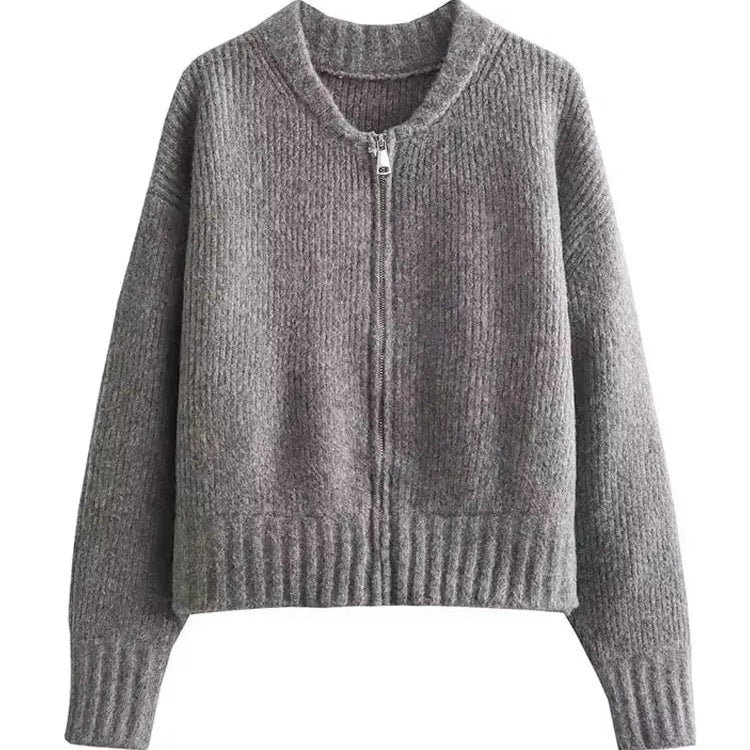 Dámský kardigan se zipem