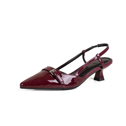 Dámské kitten heels s přezkou