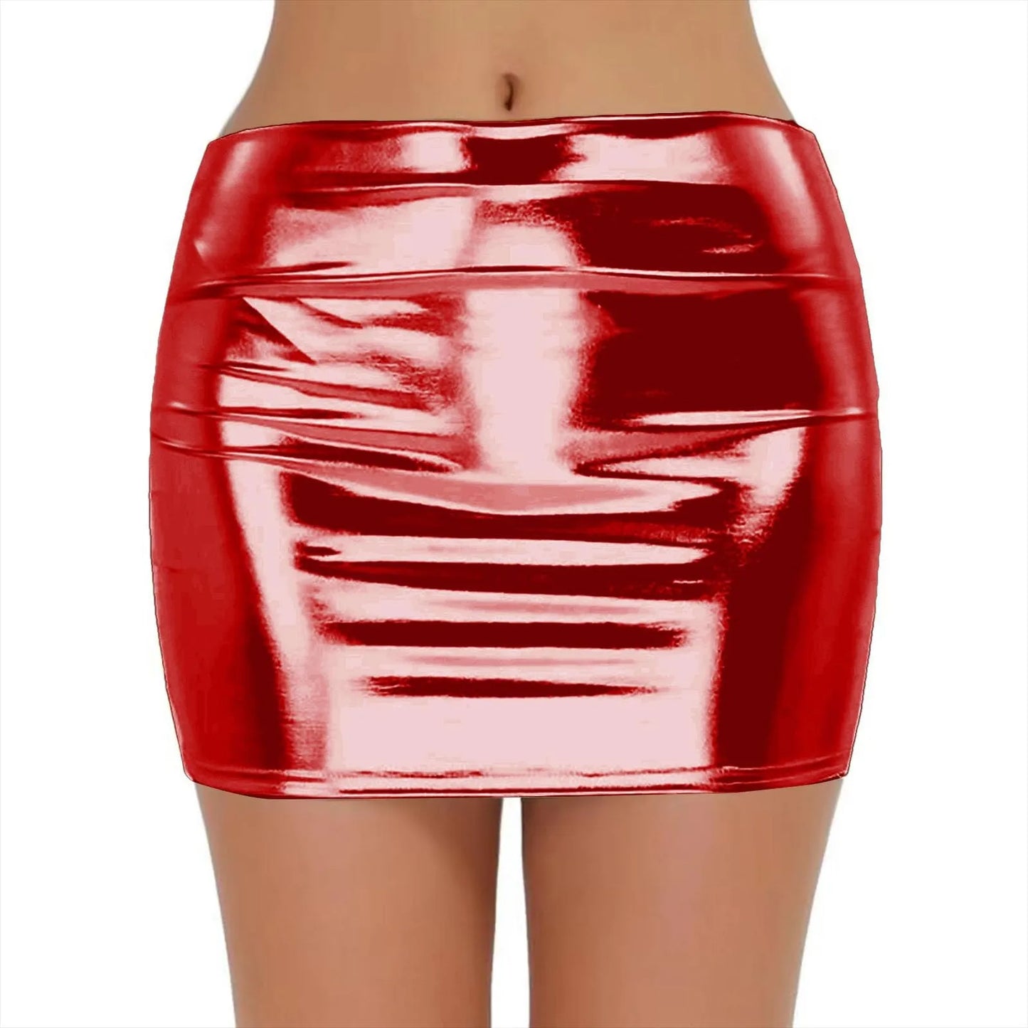 Dámská metalická sukně