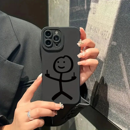 Kryt na IPhone s prostředníčkem