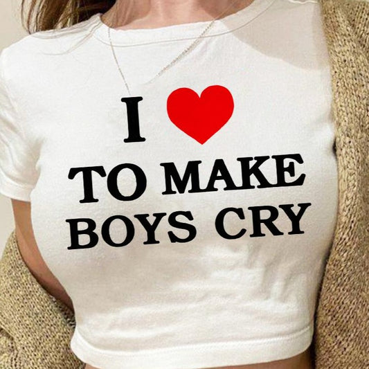 Dámské triko I Love To Make Boy Cry
