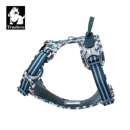 Postroj s květinami pro psy