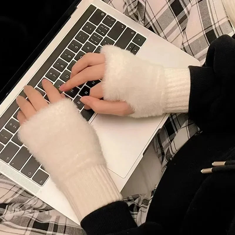 Dámské teplé bezprsté rukavice