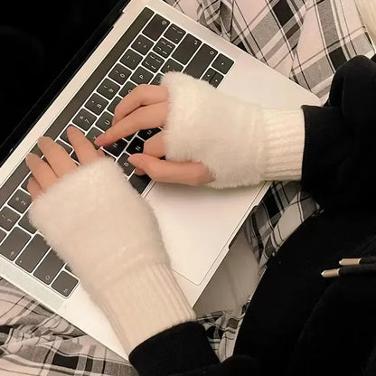 Dámské teplé bezprsté rukavice