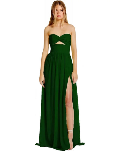 Dámské jednoduché šaty s rozparkem