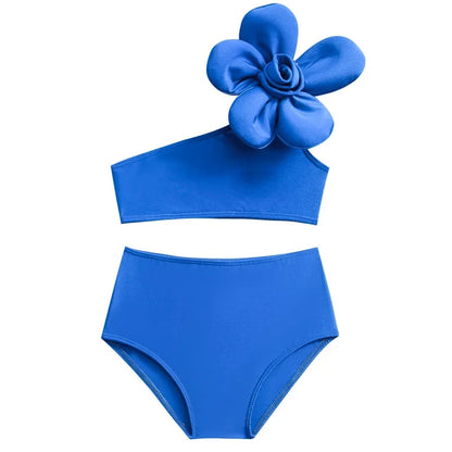 Dívčí bikiny s květinou