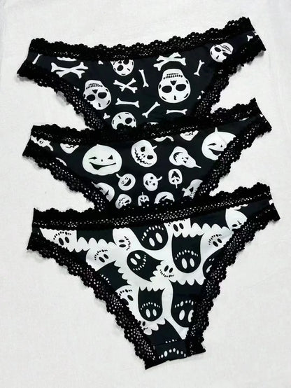 Kalhotky Halloween s krajkou