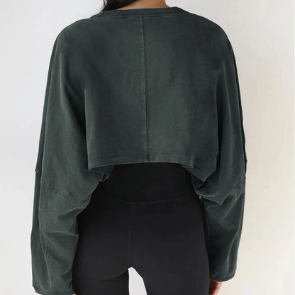 Dámská sportovní croptop mikina
