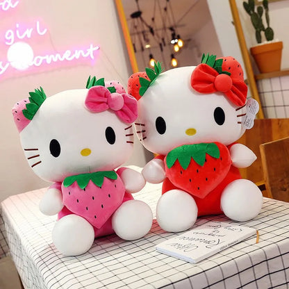 Plyšová hračka Hello Kitty s jahodou