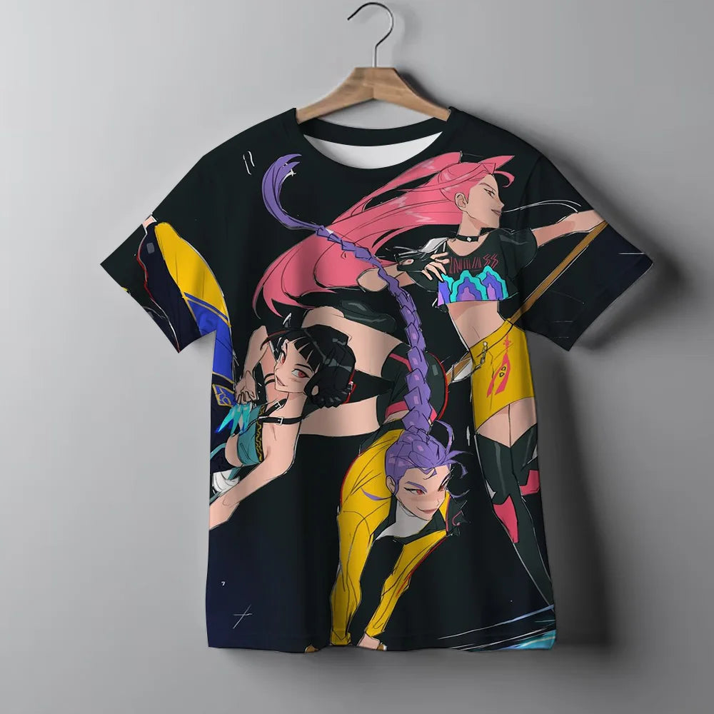 Dívčí triko se vzorem Demon Hunters