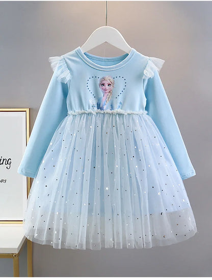 Dívčí šaty Frozen s tutu sukní
