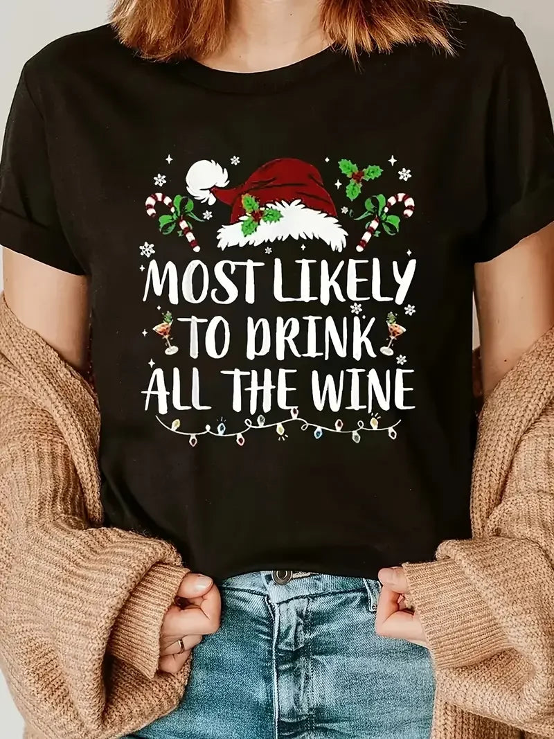 Dámské triko s vánočním textem