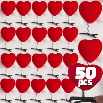 Klipy se srdíčkem 50 ks