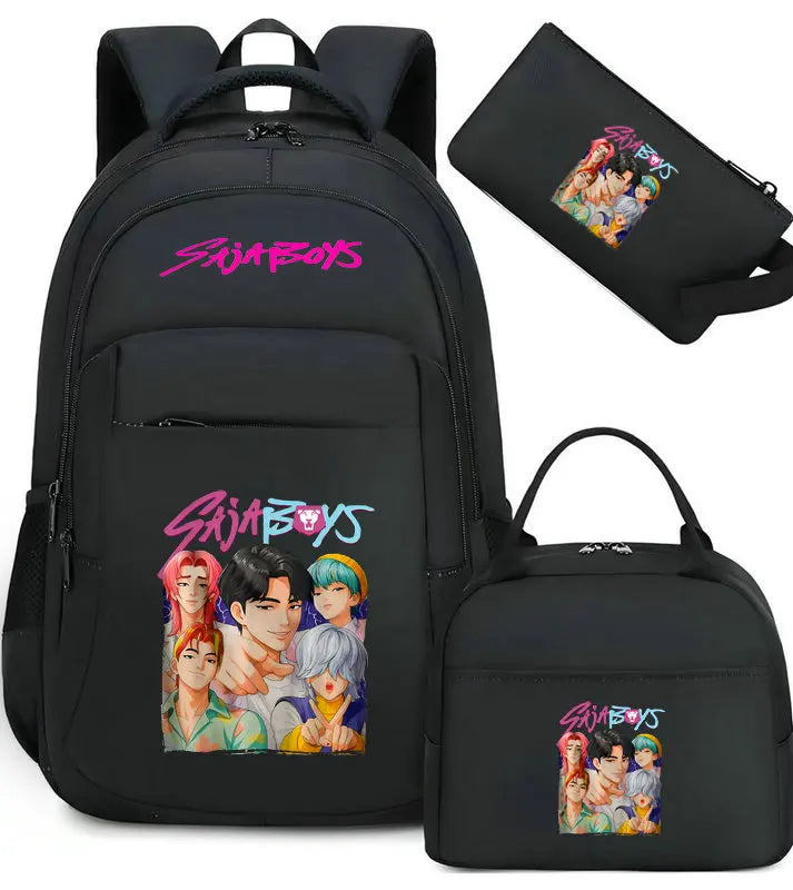 Školní set batohu Kpop Saja boys