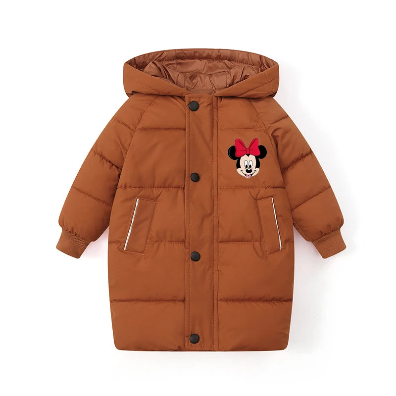 Dívčí dlouhá zimní bunda s Minnie