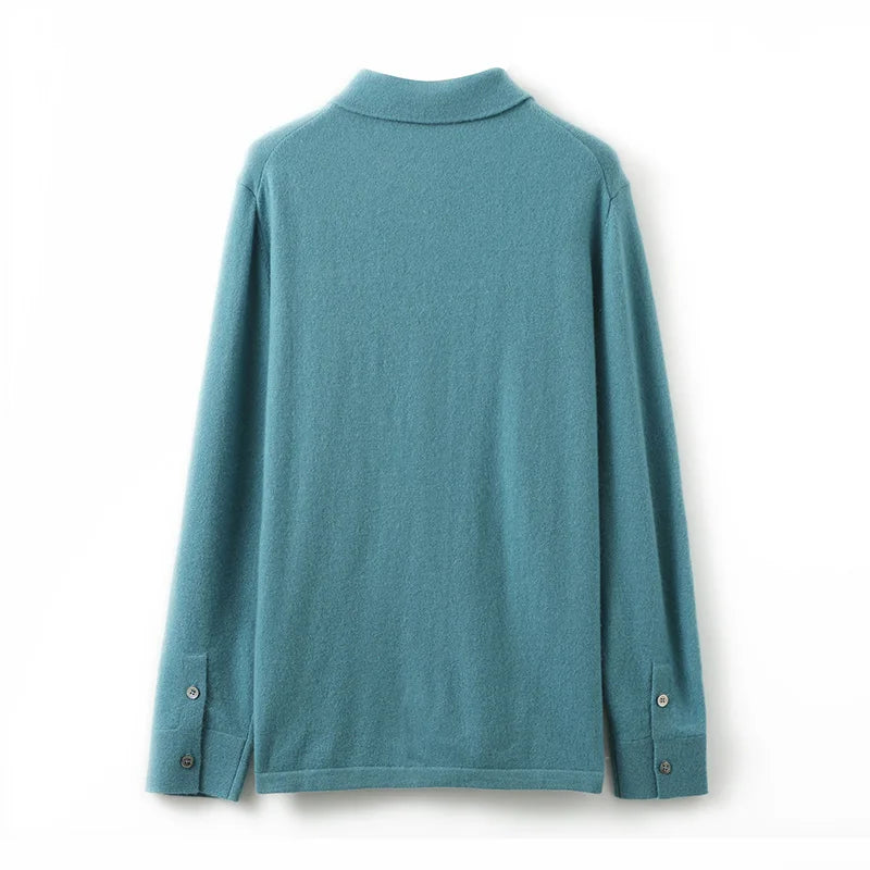 Pánský kašmírový kardigan s knoflíky