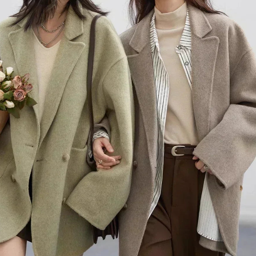 Dámský vlněný kabát