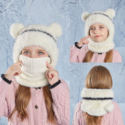 Dětská chlupatá balaclava
