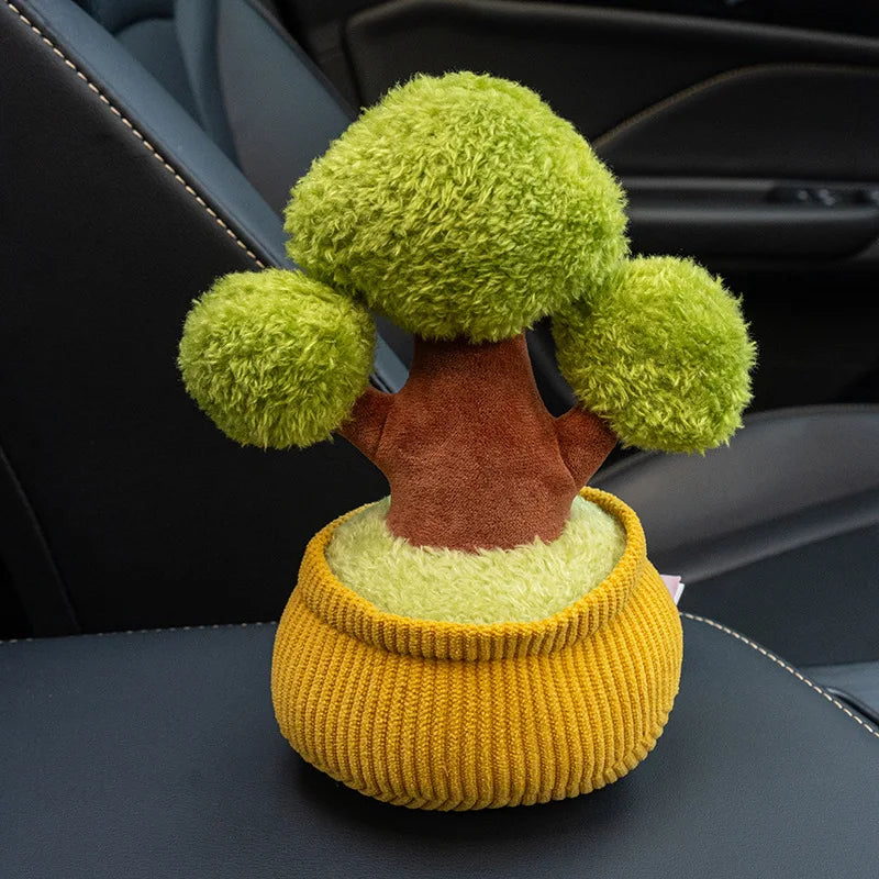 Plyšová květina do auta