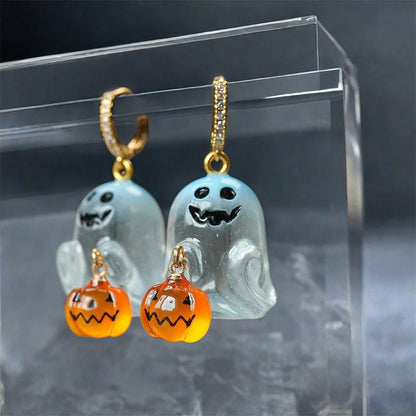 Náušnice Halloweenský duch