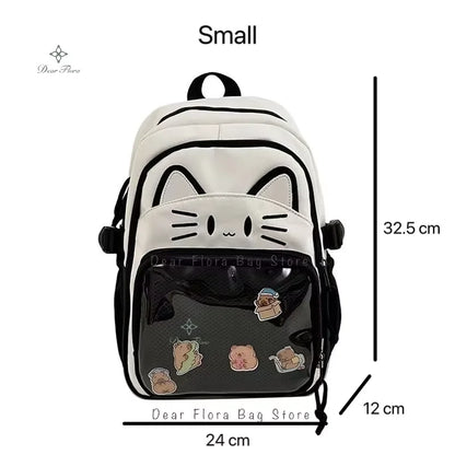 Školní batoh s kočkou