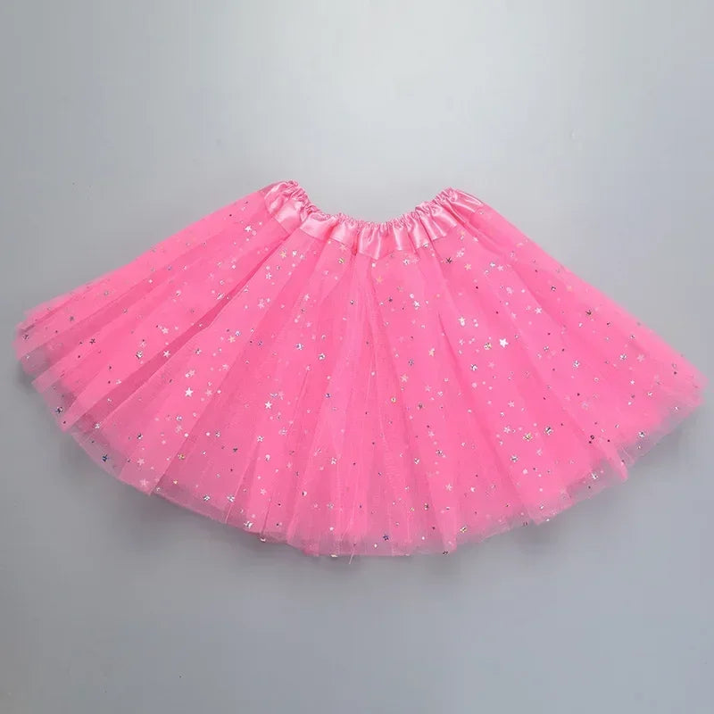Dívčí tutu sukně se třpytem
