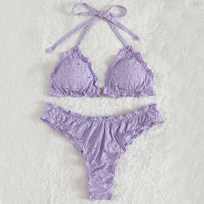 Dámské bikiny s texturou