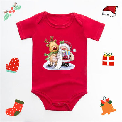 Vánoční body s nápisem My First Christmas Baby