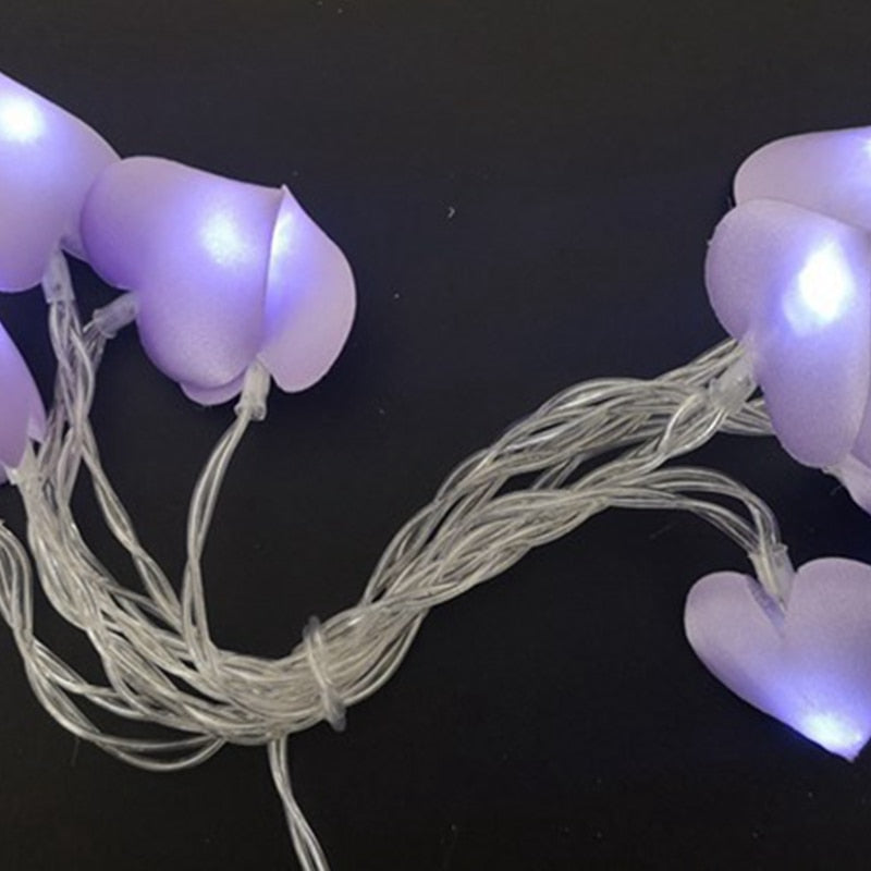 LED řetěz se srdíčky