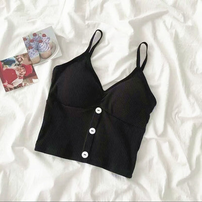 Dámský croptop s knoflíky