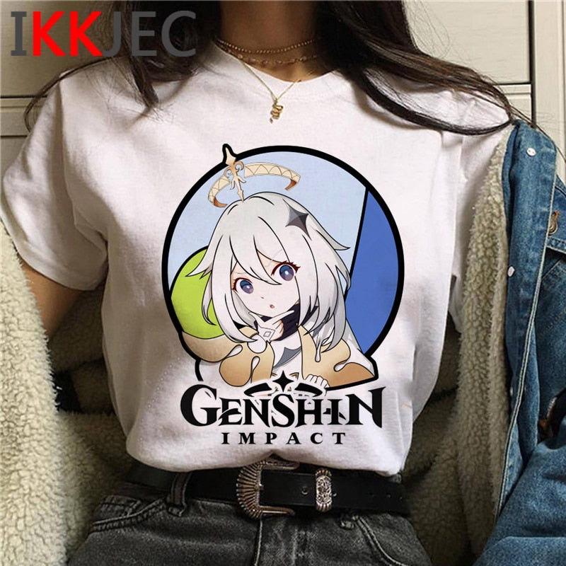 Dámské triko s potiskem Genshin