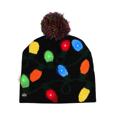 Vánoční LED čepice