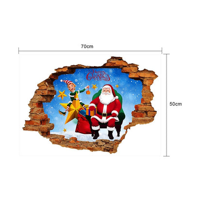 Samolepka na zeď Santa
