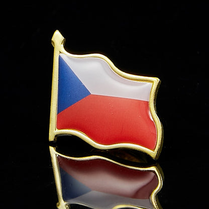 Brožura s českou vlajkou