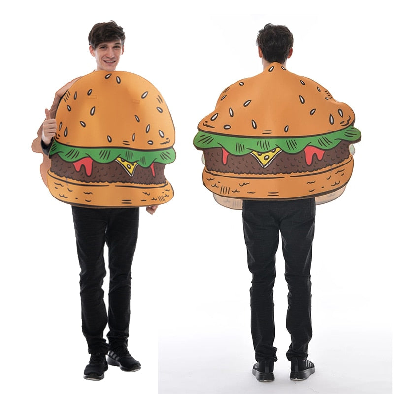 Vtipný kostým fastfood