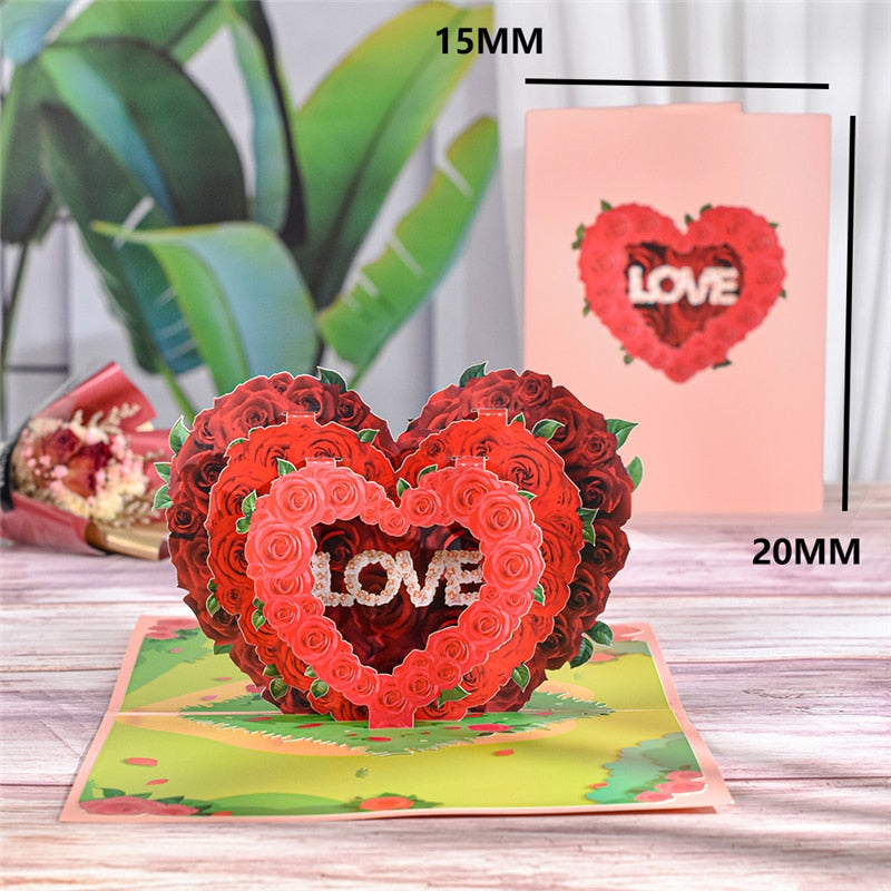 Pop up přáníčko na Valentýn