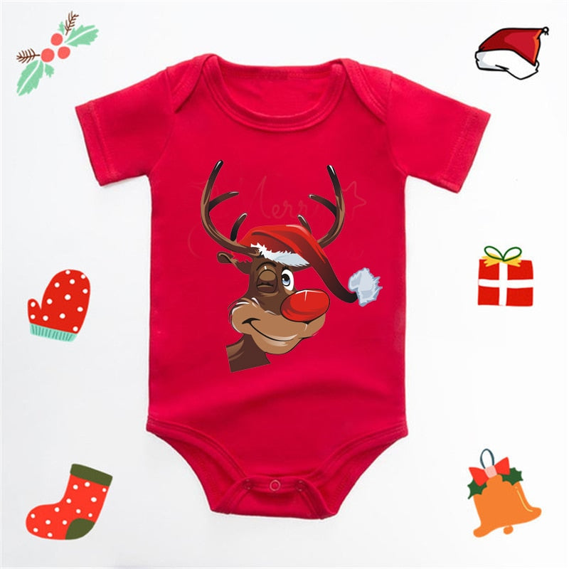 Vánoční body s nápisem My First Christmas Baby