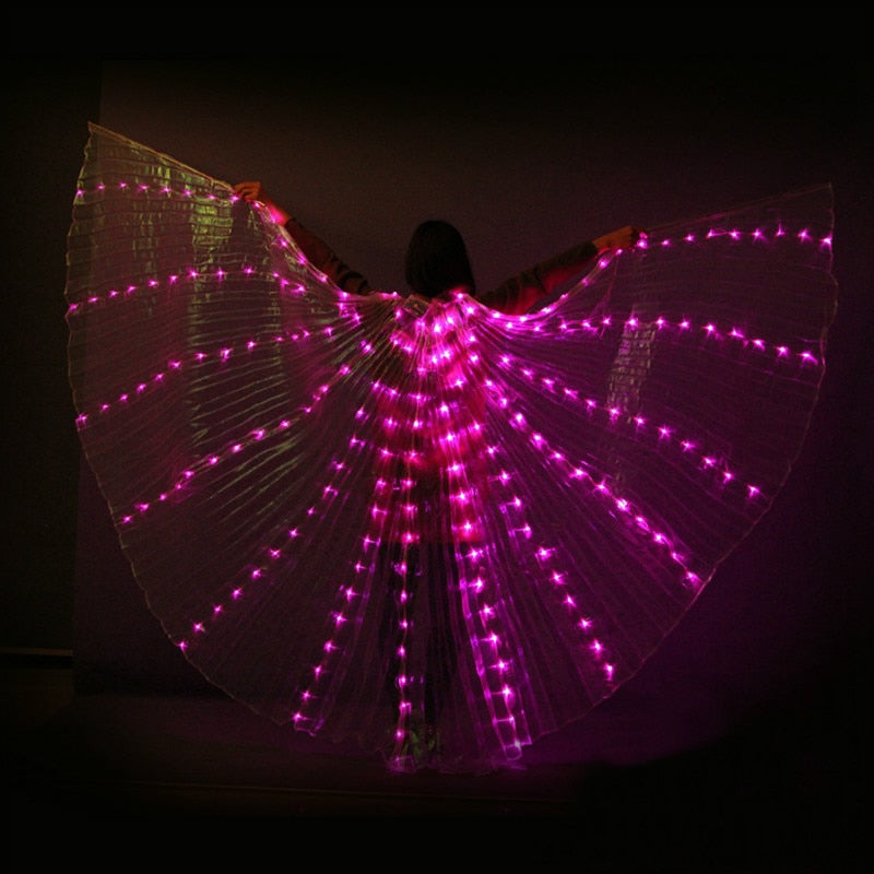 LED kostým s křídly