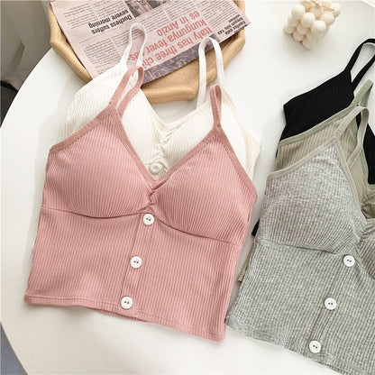 Dámský croptop s knoflíky