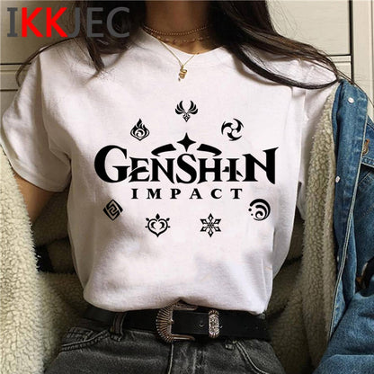 Dámské triko s potiskem Genshin